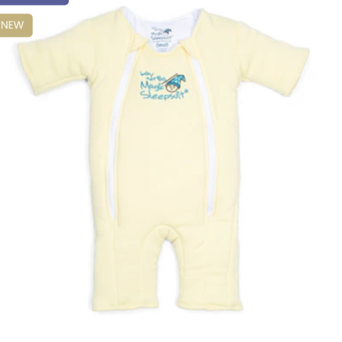 Yellow Baby Merlin’s Magic Sleepsuit | 100% Cotton Baby Sleepwear