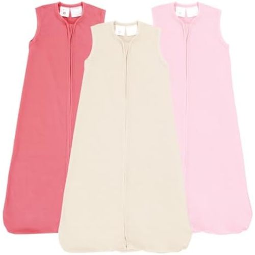 Baby Sleep Sack Wearable Blanket Baby Sleeping Bag, 0.5 TOG Toddler Sleeping Sack 0-3-6-12-24 Months,3 Pack