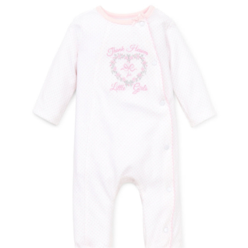 Thank Heaven For Little Girls Footed One-Piece (Headband not included)