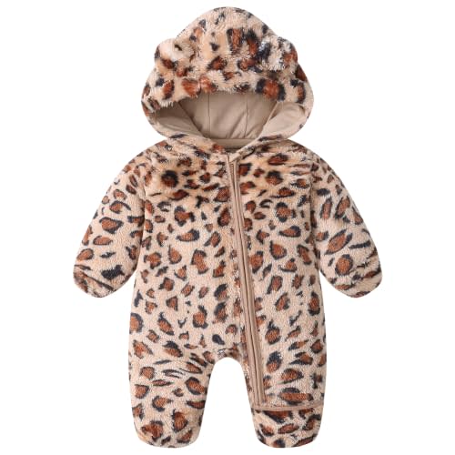 Newborn Baby Boy Snowsuit Toddler Girl Infant Fleece Winter Coat | LECHARMEBB
