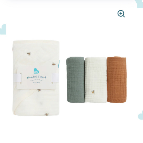 Baby Bath Bundle | Hooded Towel, Wash Cloth | Sage Bees | Cream Bees – Love to Dream US