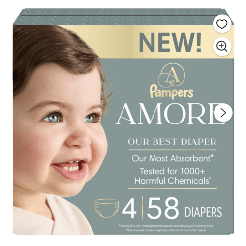 Pampers AMORE, Size 4, lbs (15-34 lbs)