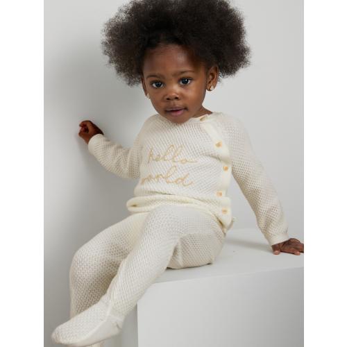 0-9mths | Wrap Sweater and Knit Leggings Newborn Set