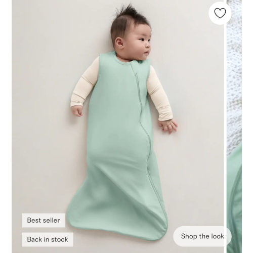 Bamboo Sleep Bag 1.0 TOG in Granite Green | Quince Canada
