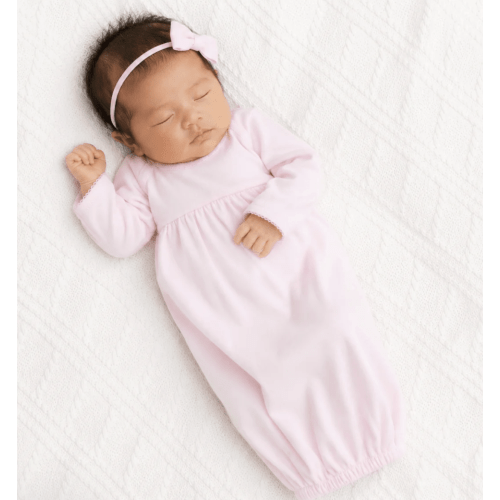 Baby Girl Soft Pima Cotton Gown - Magnolia Baby Shower Gifts