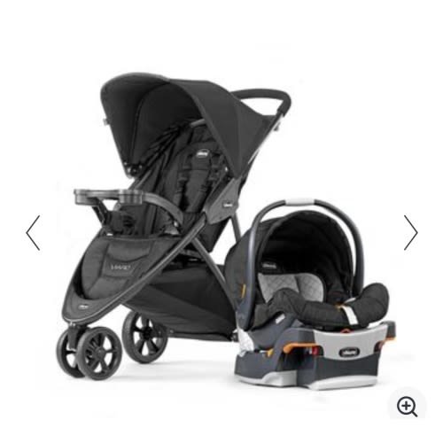 Viaro Quick-Fold Travel System - Black