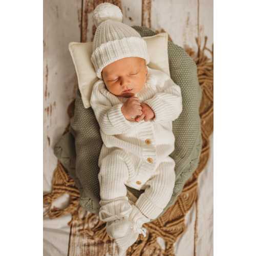 BABY KNIT romper, newborn knits, baby photoshoot outfit, hospital outfit, neutral baby knits, baby romper, baby romper knit set, chunky knit