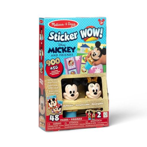 Melissa & Doug Sticker WOW! Disney Special Edition Pack - Mickey & Minnie, Travel Activity with 2 Sticker Stampers