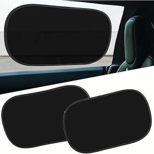 2pcs Black Window Sun Shade for Sedan SUV Truck (21x14 Inches), Sun Shades for Side Window, Accessories for Kids, Baby Window Shades, Halloween Car Gifts, Christmas Car Decor