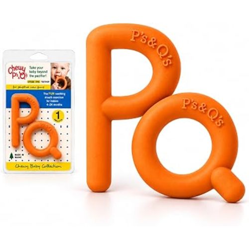 Chewy Tubes P & Q Teether - Oral Motor Chew Tool for Sensory & Autism Kids