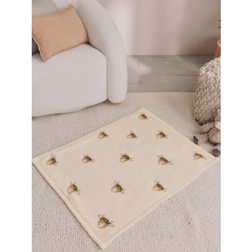 Hamish Baby Knitted Blanket with Fleece Reverse