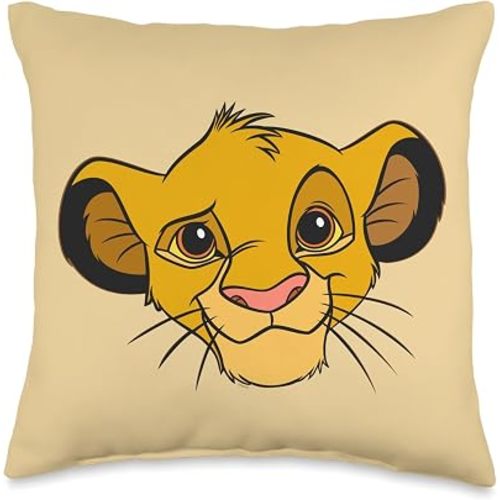 Disney The Lion King Simba Cub Big Face Costume Matching Throw Pillow