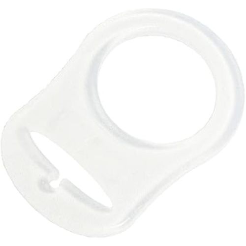 10 MAM Ring Button Style Pacifier Adapter (Clear)