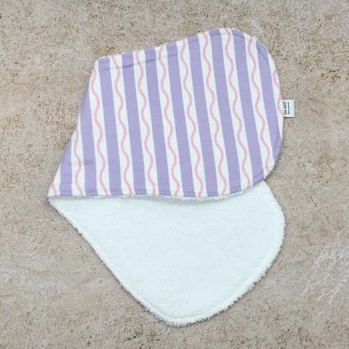 Lilac Lollypop Burp Cloths