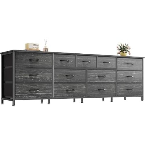 Huuger 70 Inch Long Dresser for Bedroom, TV Stand for 65, 75, 80 Inch TV