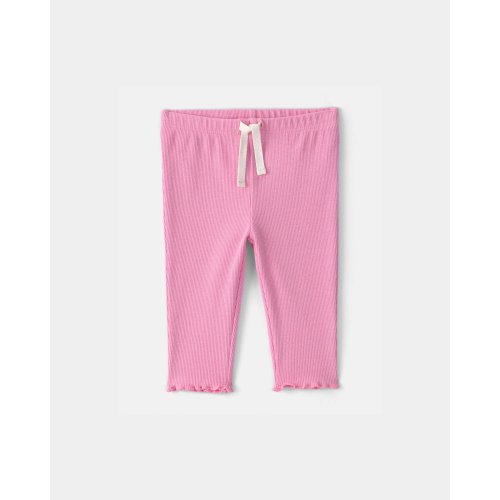 Baby Girl Rib Pants - Pink | Carter's