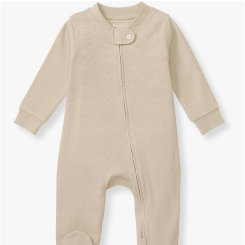 Burt's Bees Baby Boys Sleep and Play PJs, 100% Organic Cotton One-Piece Zip Front Romper Jumpsuit Pajamas