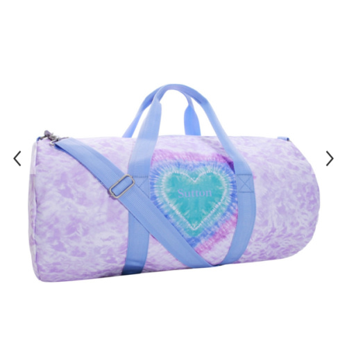 Mackenzie Lavender Heart Tie Dye Duffle