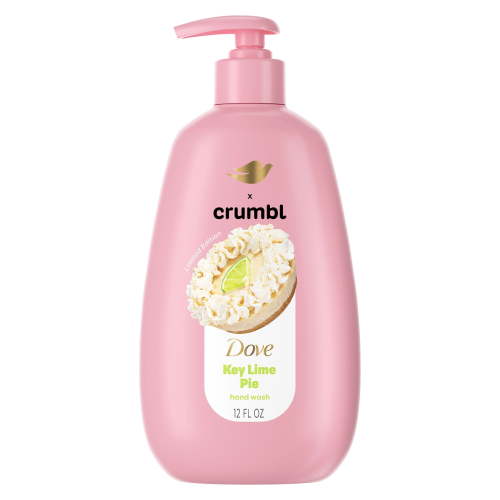 Dove & Crumbl Limited Edition Liquid Hand Soap Key Lime Pie Cleanses & Nourishes Hands, 12 fl oz