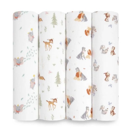 Aden + Anais - Swaddle (4 Pack) - Disney + Friends