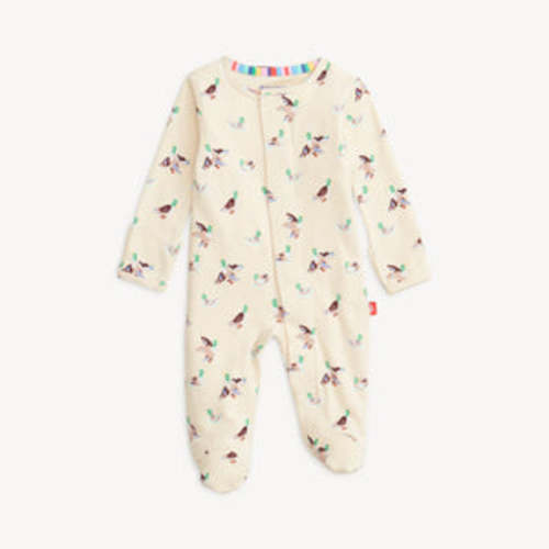 Quack Me Up Organic Cotton Magnetic Footie – Cheeky Baby Boutique Rome