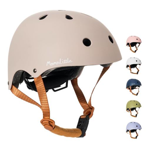 MomnLittle Kids Bike Helmet with Quick Pinch-Free Magnetic Buckle CPSC Certified Bike Helmet for Toddler Boys and Girls