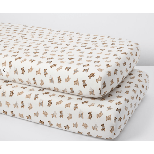 Teddy Bear Crib Fitted Sheet