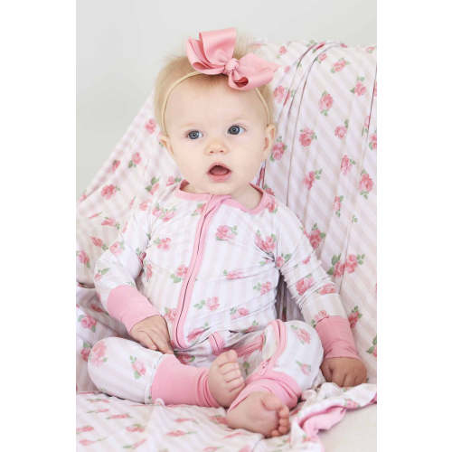 Rosy & Cozy Convertible Zip Romper | Caden Lane