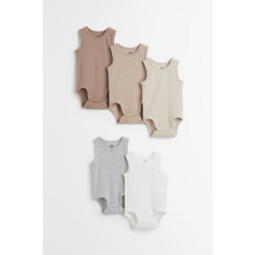 5-pack Sleeveless Bodysuits