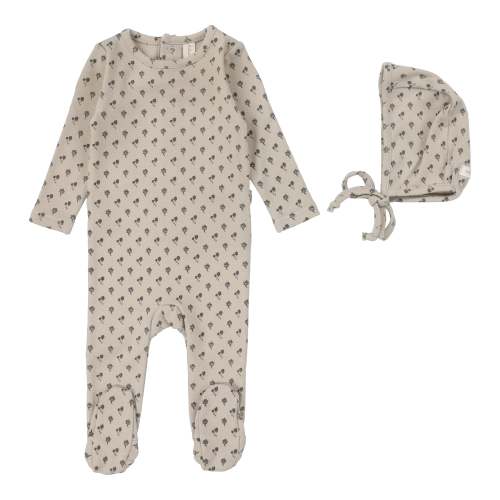 Ballard Print Footie Set - Oat