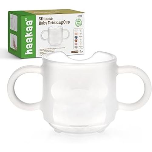 haakaa Silicone Toddler Cups, BPA Free Drop-proof Training Cups for Baby 6 Months+, 5 Ounce