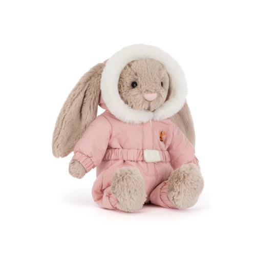 Bashful Bunny Stuffed Animal in Ski Suit