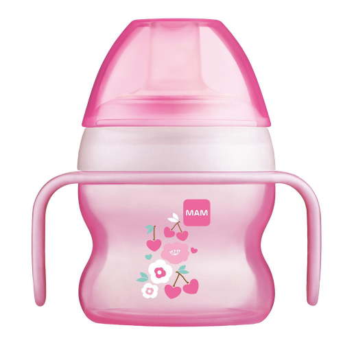 MAM Starter Cup, Sippy Cups for Toddlers with Handles, Girl, 5 Ounces, 1-Count