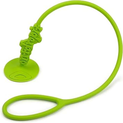 Don't Drop It ® Silicone Suction Cup Strap Tether - Keep Cups, Bottles, Toys, and More from Hitting The Floor - Easily Attaches to Smooth Sufaces on High Chairs, Tables, Bouncers, Walker Trays, etc.