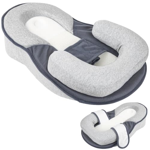 Baby Feeding Pillow, Anti Overflow Feeding Pillow for Reducing Spit-Up, Safety Nursing Pillow, Baby Lounger Reflux Wedge Breastfeeding