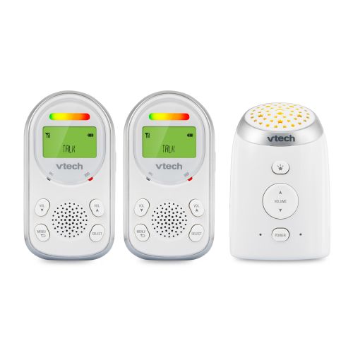 VTech Tm8212-2 Audio Baby Monitor with 2 Parent-Unit, Up To 1,000 Ft Of Range and Vibrating Sound-alert