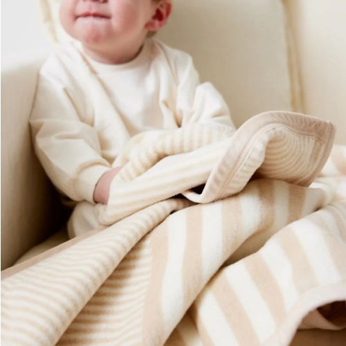 Sweet Pea Stripe Oak Mini Blanket