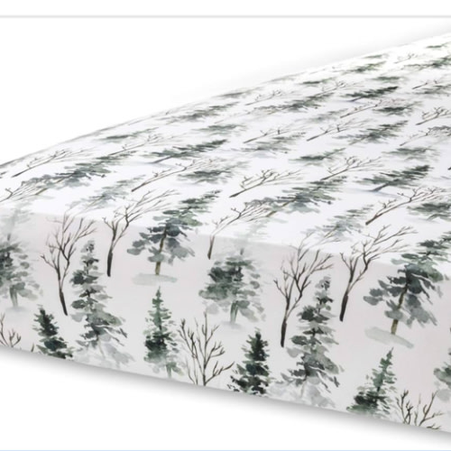 Pobi Baby - Premium Fitted Crib Sheets for Standard Crib Mattress - Ultra-Soft Cotton Blend, Stylish Woodland Pattern, Safe and Snug for Baby (Magical-Woods)