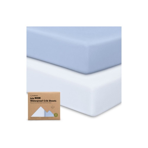 2-Pack Isla [Protect+] Waterproof Crib Sheets