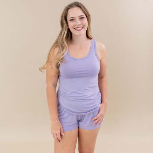 Women’s Tank Set in Taro | Bamboo Loungewear | Kyte Baby
