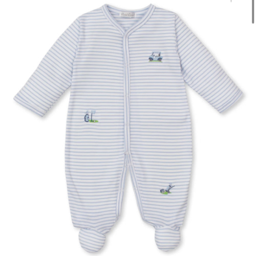 Fairway Foursome Blue Stripe Footie