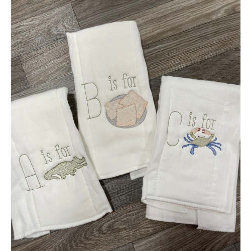 Cajun Burp Cloths