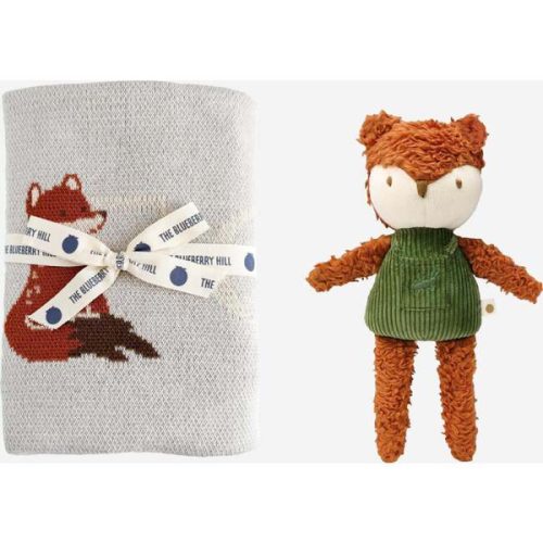 ABC Blanket and Rusty Fox Plush Set - The Blueberry Hill By Age | Maisonette