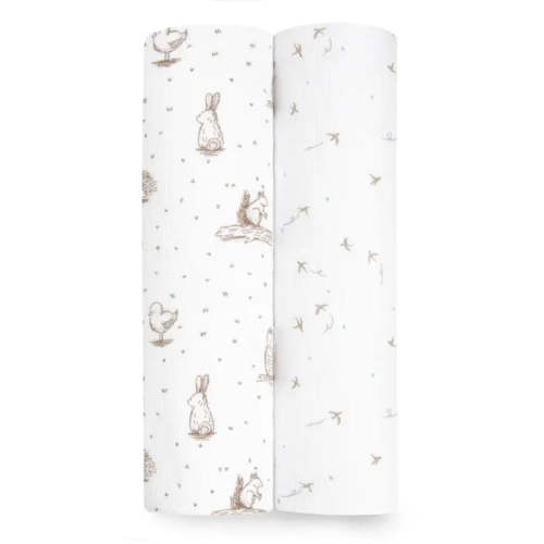 Essentials Silky Soft Muslin Swaddle 2 Pack | aden + anais