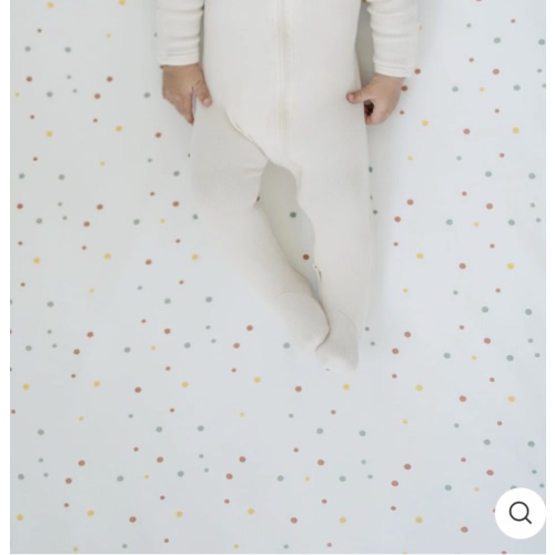 Ecolino® Crib Sheet, 100% Organic Cotton, Dots