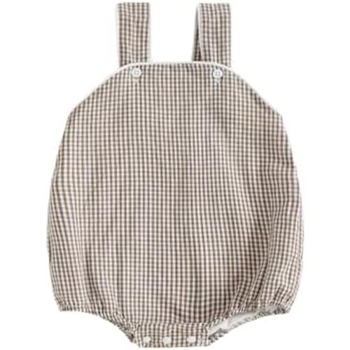 Kuriozud Unisex Newborn Baby Boy Girl Summer Clothes Sleeveless Bubble Romper Jumpsuit Overall Shorts Infant Clothing