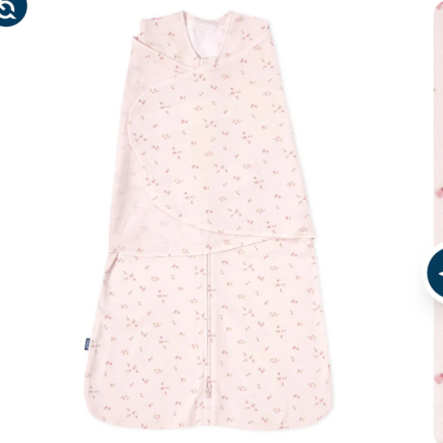 Pink Floral Cotton Swaddle Newborn | HALO