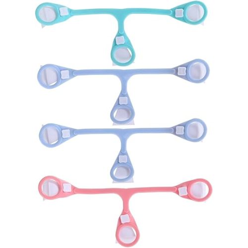 4 Pack Baby Cloth Diaper Fasteners, Replaces Diaper Pins, Blue, Green and Pink (GPB-4 Pack)
