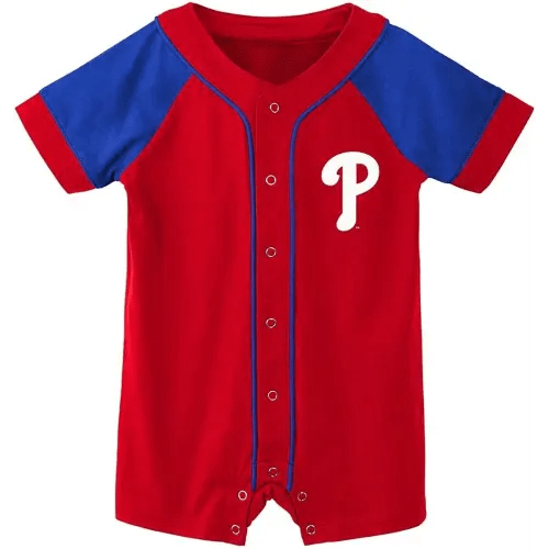 Outerstuff MLB Unisex-Baby Newborn & Infants 0-24 Months Little Slugger Creeper Bodysuit Romper