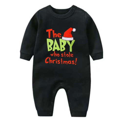 Ovbmpzd Christmas Toddler Pjs for Girls Princess Black Cotton Graphic Prints Sleep N Plays Onesies for Boys 0-3 Months